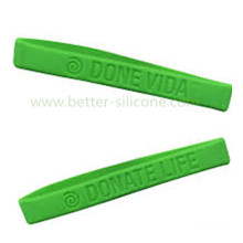 Debossed Logo Rubber Silicone Wristband for Gifts